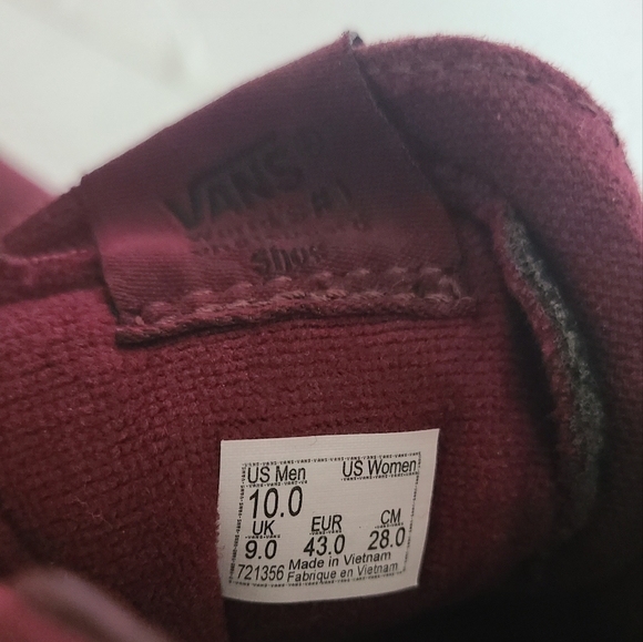 Vans off the wall mens shoes sz.10 red - Picture 11 of 11